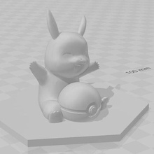 pokemon Pikachu contento 3d print model - Mito3D