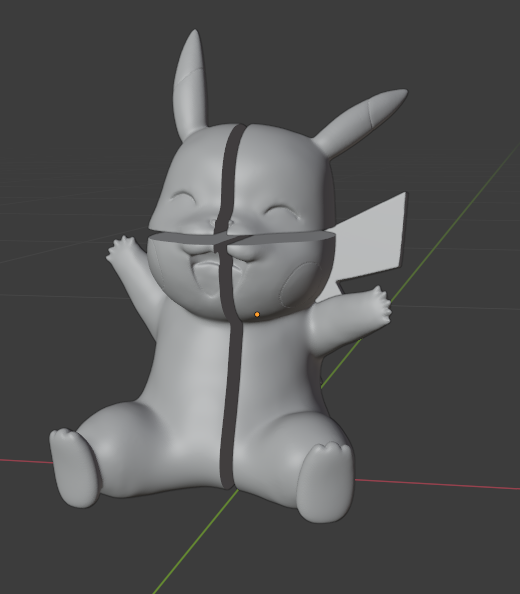 Pokémon Pikachu réel Taille Couper impression Jeu pokeball 25 vie échelle 3D print model - Mito3D