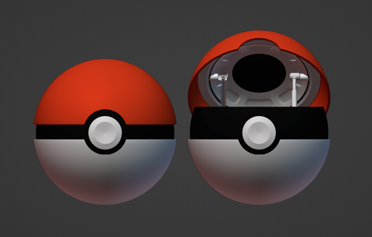 Pokémon pokebola 3D print model - Mito3D