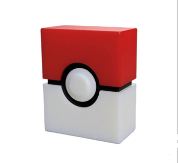 Pokemon pokeball mazzo carte gioco lettere 3d print model - Mito3D