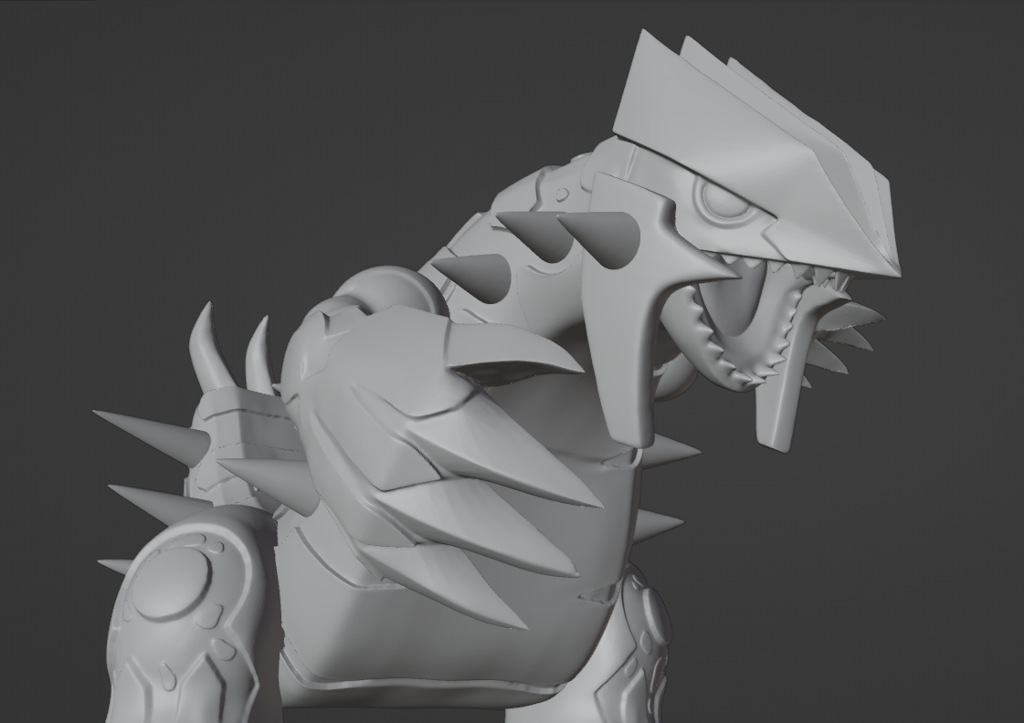 pokemon primordiale groudon 3D print model - Mito3D