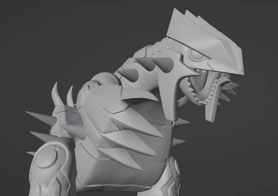 pokemon primordiale groudon 3d print model - Mito3D