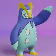 pokemon prinplup 3d print model - Mito3D