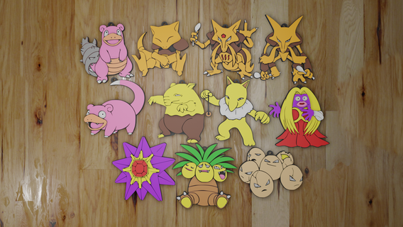 3D file POKEMON GHOST & DRAGON PACK, 7 KEYCHAINS / KEYCHAIN・Model