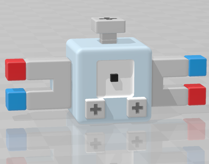 Pokémon busca magnemita fofa brinquedo junta móvel 3d print model - Mito3D