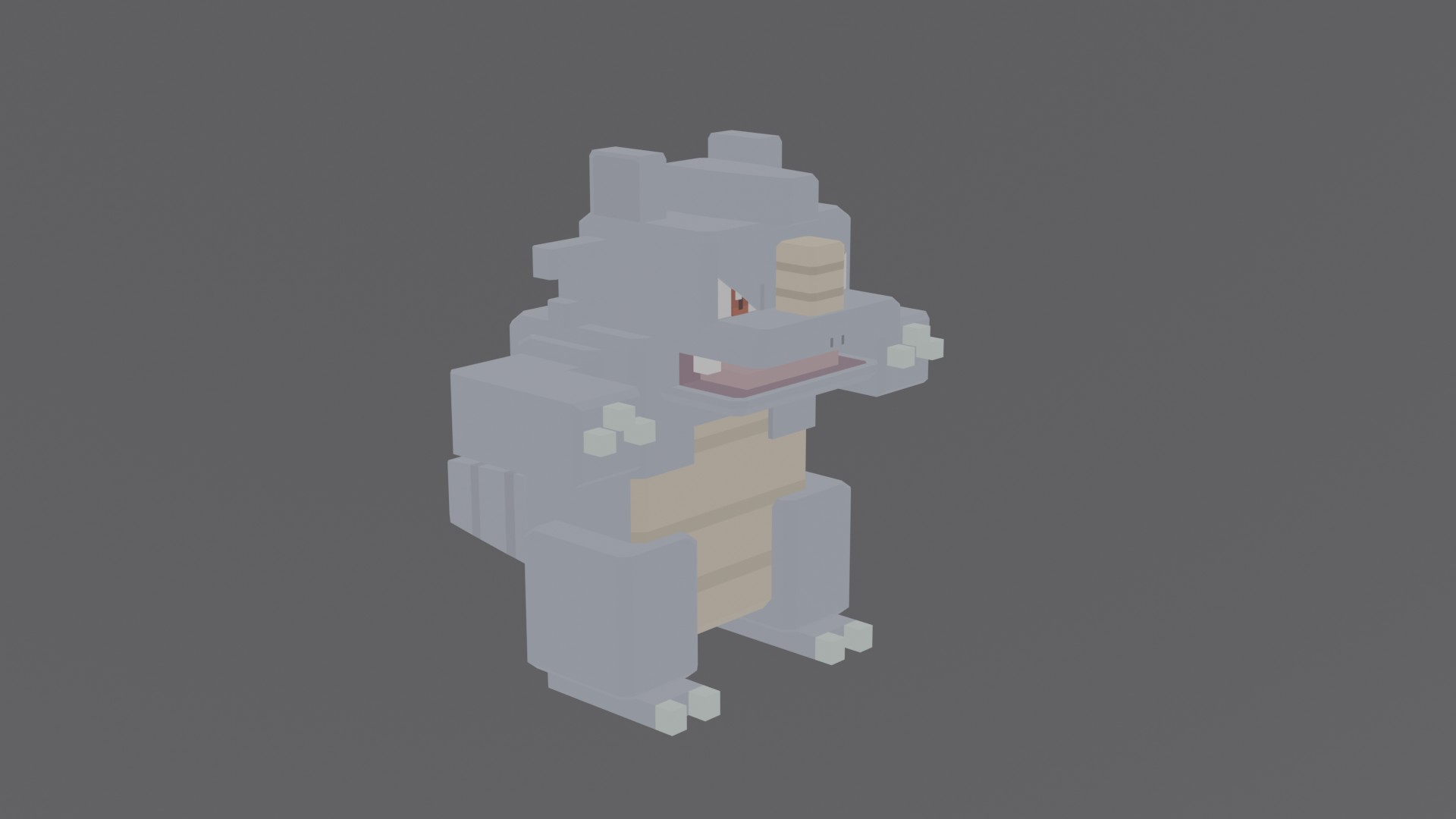 pokemon quest rhydon 3D print model - Mito3D