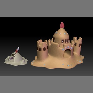 pokemon Sandygast palossand juguete figura Arte juego pokemongo nintendo pokemonzukan juegos juguetes escultura evolución 3d print model - Mito3D