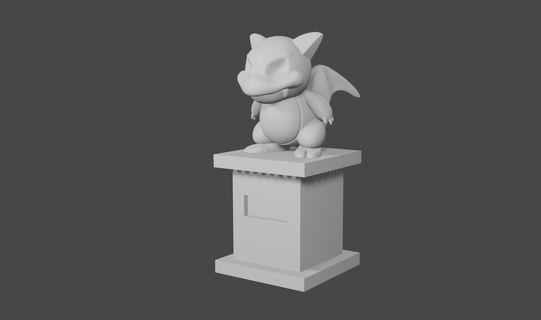 Pokemon scettro guado statue pokeball tasca mostri statua centro 3d print model - Mito3D