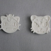 Pokémon Mischen Embleme 052 053 3d print model - Mito3D