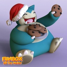 Pokemon snorlax Natale giocattolo natale albero go carina figure scolpire scultura 3d print model - Mito3D