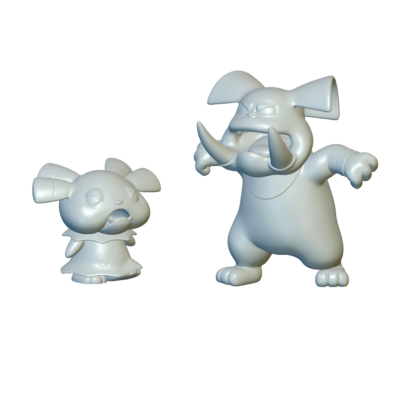 pokemon snubbull granulado 209 210 optimizado 3d impresión 3D print model - Mito3D