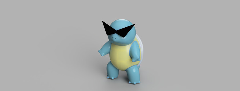 pokemon squirtle game anime 3d print model - Mito3D