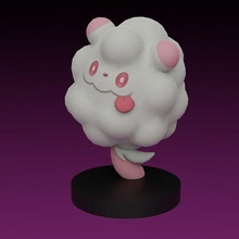 Pokemon swirlix 3d print model - Mito3D