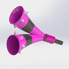 pokemon sword & shield team yell vuvuzela horn - 3d model print game 3d print model - Mito3D