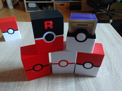 Pokémon tcg Deck Box Karten Handel Karte Spiel 3d print model - Mito3D