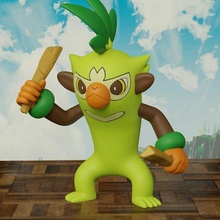 pokemon thwackey 3d print model - Mito3D