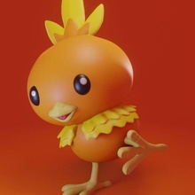 Pokémon torchisch Solo Kunst Pokemo Asche Pikachu blaziken Combusken hoenn Vorspeisen treecko Mudkip Beliebt Spielzeug 3d print model - Mito3D
