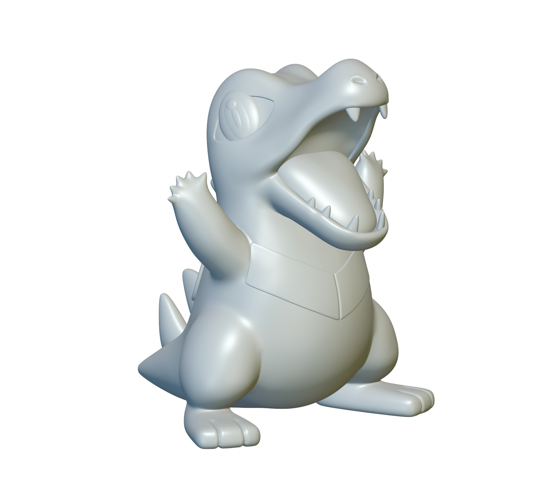 pokemon totodile 158 ottimizzato 3d stampa arte pacco infernape tyranitar ninetales flygon squirtle pelipper tiflosione absol dragonite eevee gardevoir lucario umbreon charizard gengar arcanine bulbasaur blaziken 3D print model - Mito3D