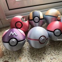 pokemon tretta mini collection box game pokeball case toy 3d print model - Mito3D