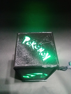 Pokémon USB luminária conduziu escrivaninha Diversão arte 3d print model - Mito3D