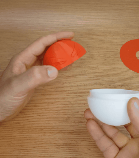 pokemon voltorb lid 3D print model - Mito3D
