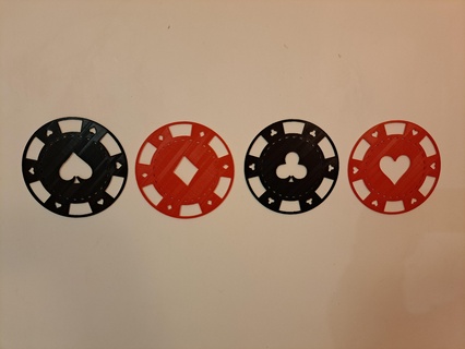 poker chip wall decoration interior 2d printing house 3d print model - Mito3D