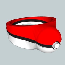 pokering bijoux gadget geek pokeball pokemon anneaux 3d print model - Mito3D