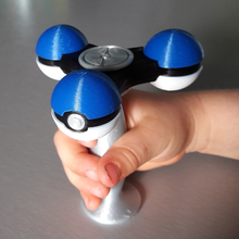 pokespinner handle kids game toy 3d print model - Mito3D