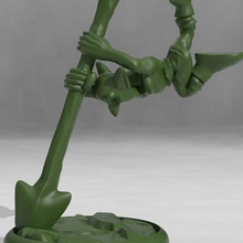 limitado gobbo mergulhador jogos dnd masmorras dragões figura miniatura miniaturas tampo mesa guerra brinquedo acessórios 3d print model - Mito3D