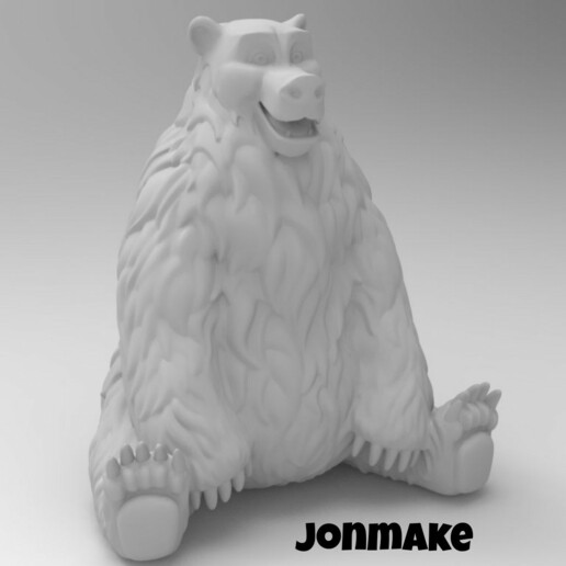 polar bear animal animals toy child drawing forest figure 3D print model - Mito3D