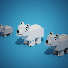 polaire ours animal 3d print model - Mito3D