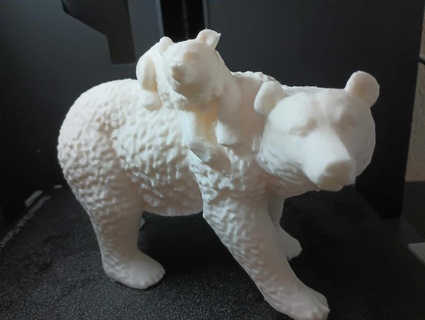 polare orso cucciolo figurina statua animale figura arte Schermo 3d print model - Mito3D