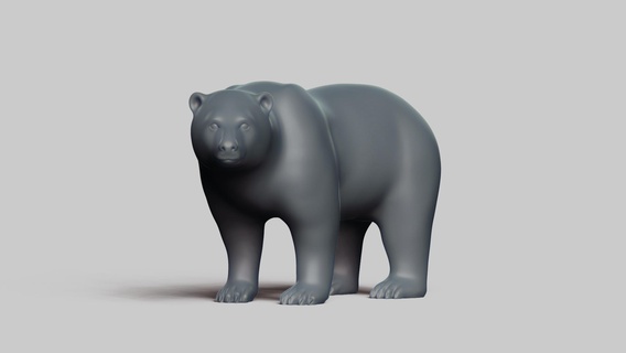 polare orso posa 01 stl file 3d stampa modello mammifero animale fauna selvatica design arte figurine giocattolo pla resina creality natura 3d print model - Mito3D