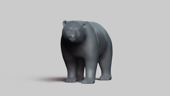 polare orso posa 03 stl file 3d stampa modello mammifero animale fauna selvatica design arte figurine giocattolo pla resina creality natura 3d print model - Mito3D