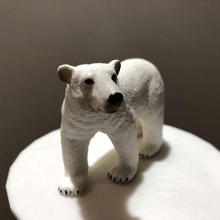 polar oso escultura juego hielo artístico juguetes animales zoo animal carnívoro blanco fauna silvestre 3d print model - Mito3D