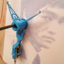 polar drawbot outil de support mural le robot polargraph gondole dessin la machine 3d print model - Mito3D