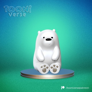 polar scandalous art toy bare bears ecandaolos pardo panda cartoon network 3d print model - Mito3D