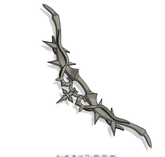 polar star genshin cosplay bow prop anime netflix character game project weapon 3d print model - Mito3D