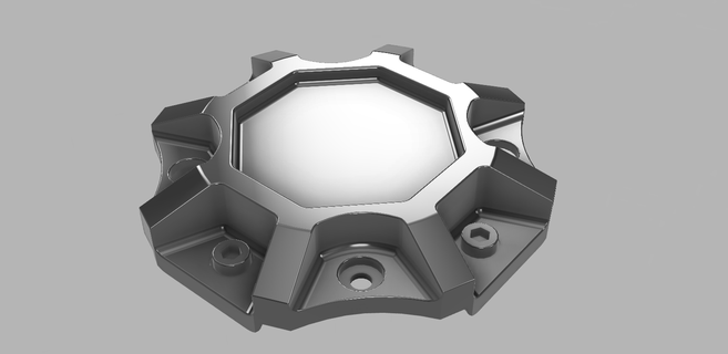 polaris sportivo scrambler ruota cap atv rim cerchio centro 3d print model - Mito3D