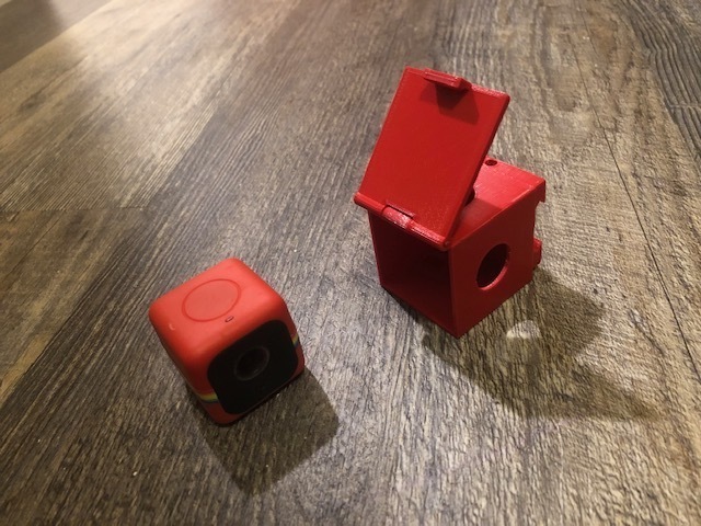 polaroid cubo picatinny lato montare telecamera adattatore scopo 3d stampa 3D print model - Mito3D