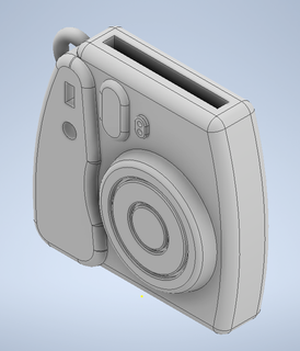 polaroidkeychain keychain ornament polaroid camera jewerly fashion aesthetic 3d print model - Mito3D