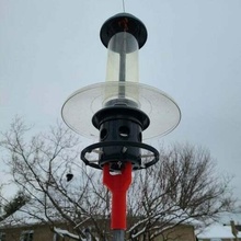 pole adapter squirrel buster bird feeder - splited birdfeeder outdoor_garden 3d print model - Mito3D