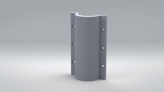 pole bracket 3d print model - Mito3D
