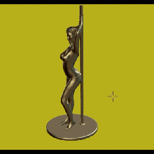 pole dancer a arte mulheres sexy 3d print model - Mito3D