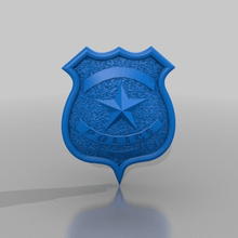 la police art signes logos 3d print model - Mito3D