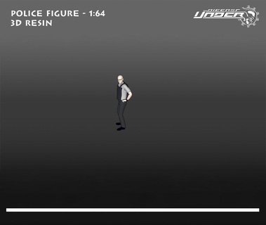polícia escala 164 3d impressão modelo jogos homem mulher personagem corpo figura 1 64 164 diorama 3d print model - Mito3D