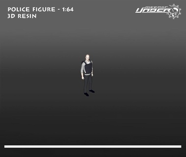 polizia scala 164 3d Stampa modello gioco uomo donna carattere corpo figura 1 64 diorama 3d print model - Mito3D