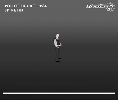 Polizei Rahmen 164 3d drucken Modell Spiel Frau Charakter Körper Zahl 1 64 Diorama 3d print model - Mito3D