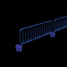 police barrier art modelisme train decors fence 3d print model - Mito3D