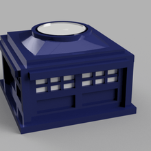 police box - tealight holder decoration home decor united kingdom telephone tardis phone household great britain doctor candle british 3d print model - Mito3D